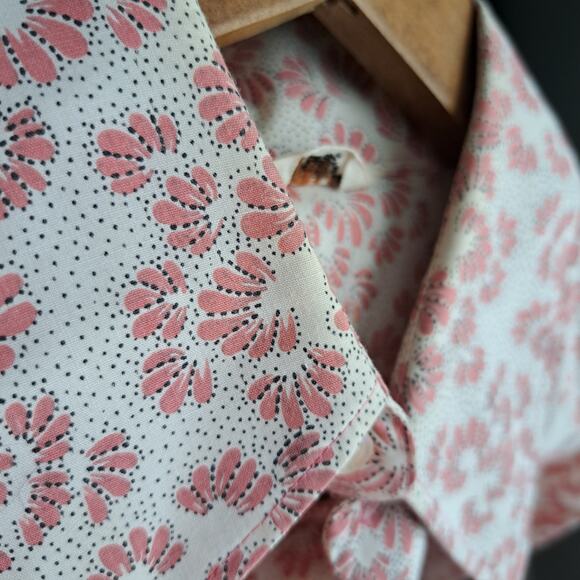 Permanent Press Pearl Snap Long Tail Western Shirt Large - Picture 8 of 8